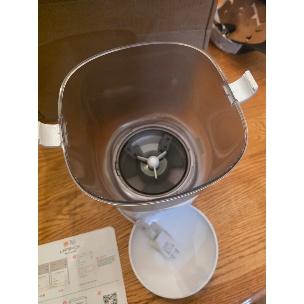 LAMPICK Smart Automatic Pet Feeder White WiFi App Control 4L 16.9 Cups